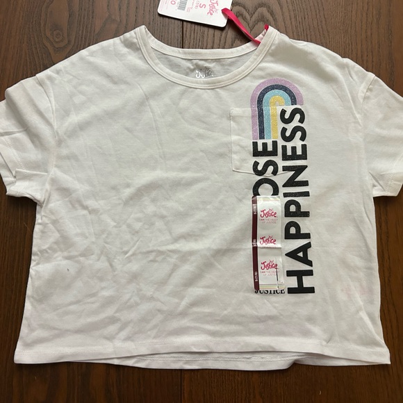 NWT Justice Girls Short Sleeve Everyday Faves Boxy T-Shirt, Sizes small 7/8 - Picture 5 of 11